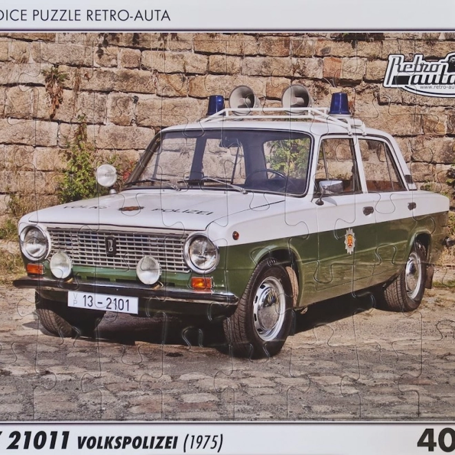 Puzzle retro VAZ 21011 della Volkspolizei (1975) 40 pezzi