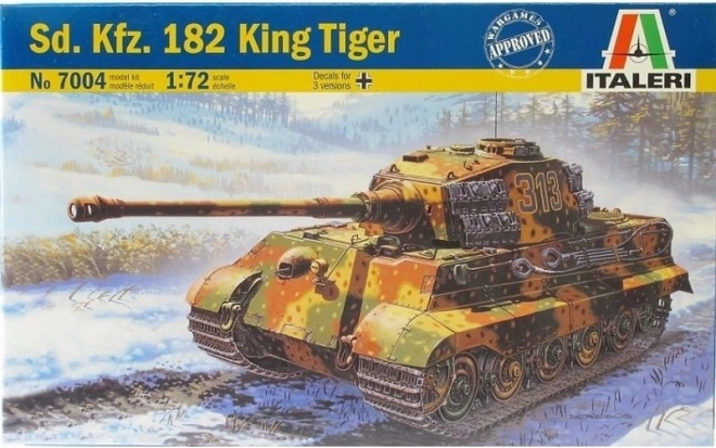 Italeri King Tiger 1:72 – modello di carro armato in plastica da assemblare