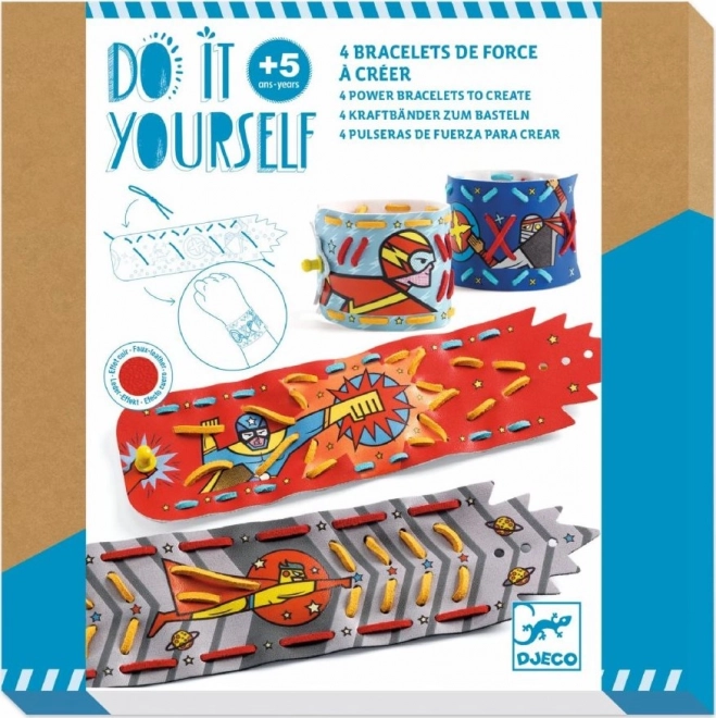 DJECO set creativo – braccialetti da supereroe