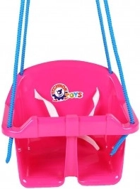 Altalena per bambini in plastica blu – Rosa