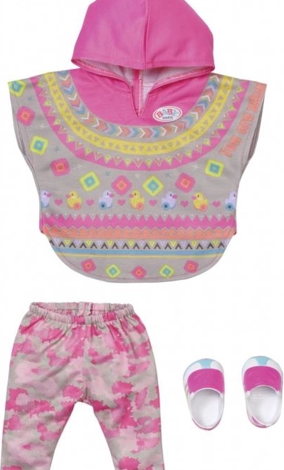 BABY born Deluxe poncho trendy per bambola 43 cm