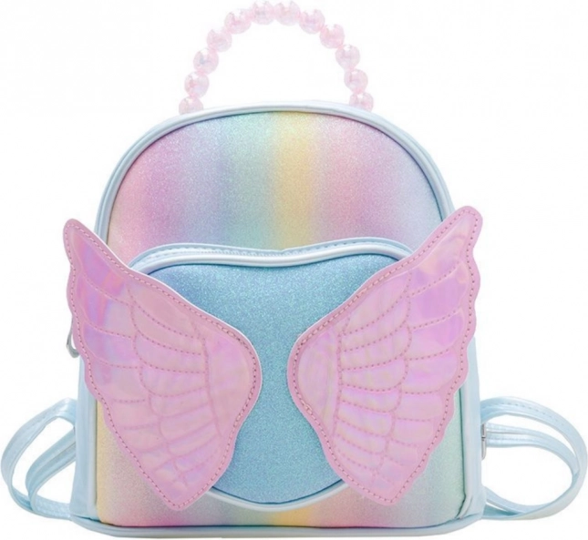Zainetto per bambini con ali blu 22 cm