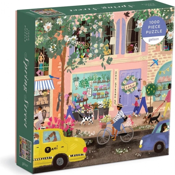 Puzzle Galison Strada di primavera 1000 pezzi
