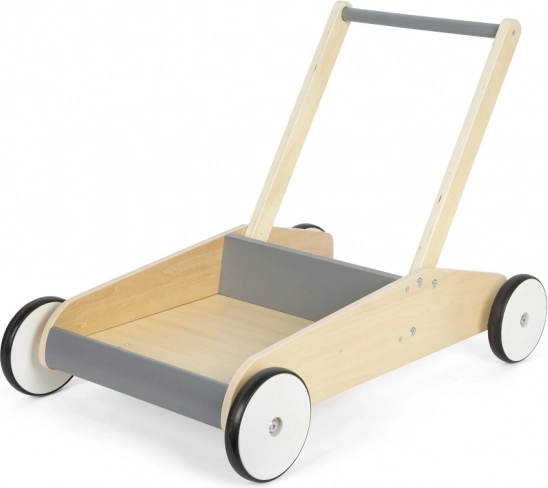 Carrello primi passi in legno Small Foot grigio ardesia
