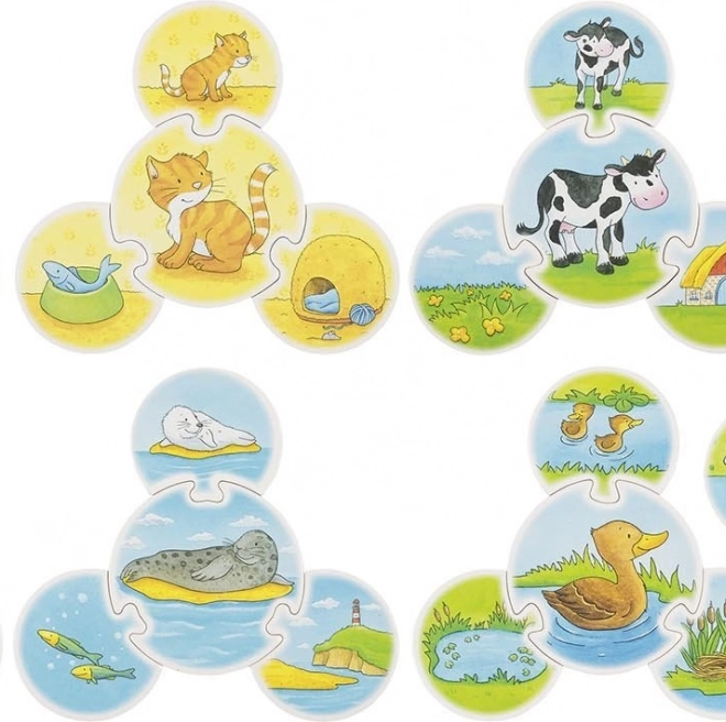 Puzzle in legno Animali di Goki
