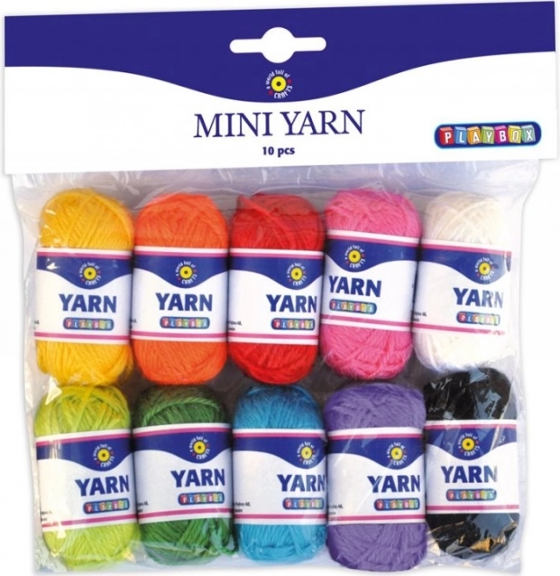 Playbox mini filati – set di 10 colori