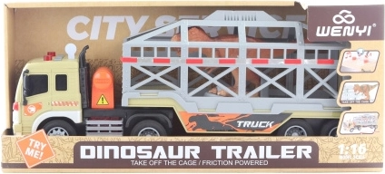 Trasportatore con dinosauro a batterie