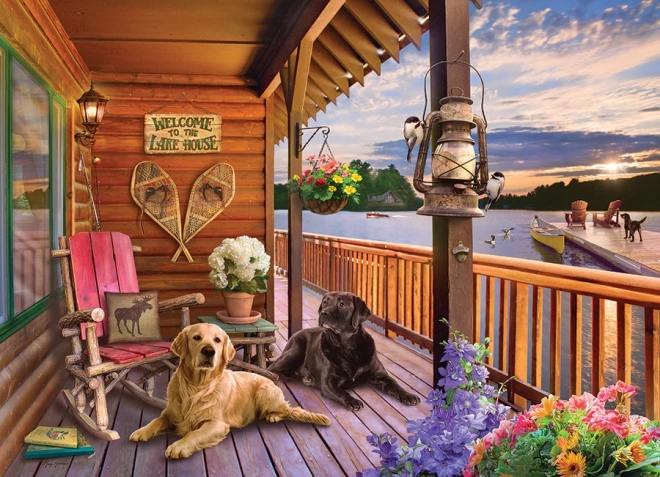 Puzzle COBBLE HILL Benvenuti nella casa sul lago 1000 pezzi