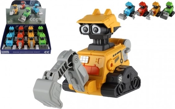 Robot spaziale a inerzia – robot di plastica a ruote 14 cm, 4 tipi