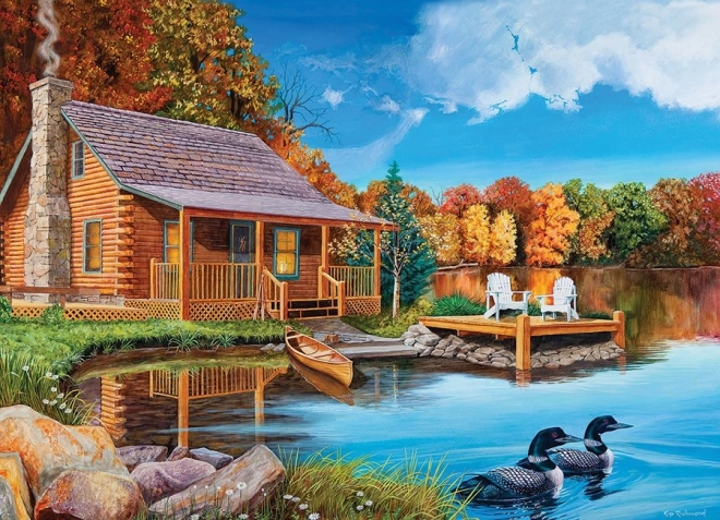 Puzzle Lago Potáplik 500 pezzi di Cobble Hill