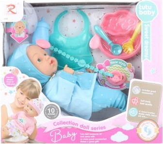 Bambola parlante per bambini Tutu Baby con accessori