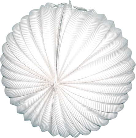 Lampione rotondo bianco 25 cm