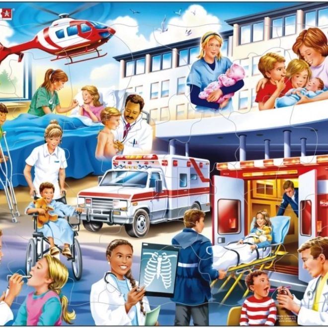 Puzzle Larsen ospedale 25 pezzi