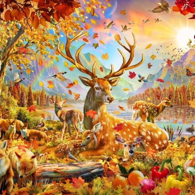 Puzzle Bluebird Animali d’autunno 1000 pezzi