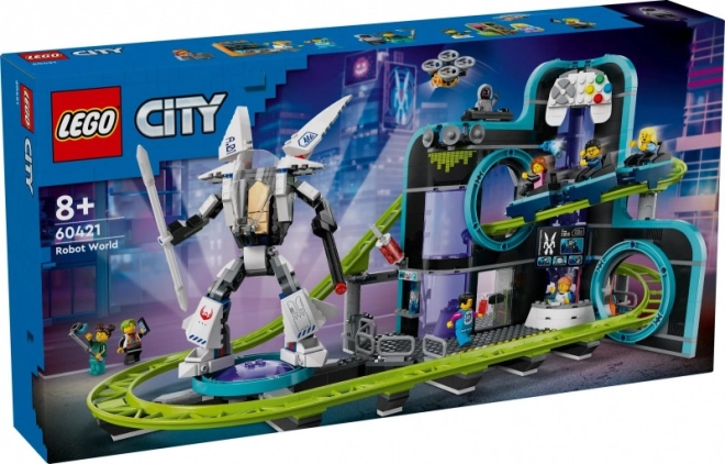 Lego City parco mondo dei robot con montagne russe