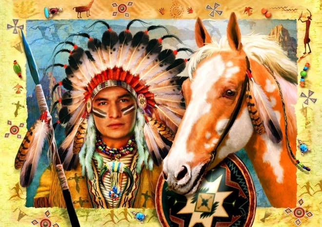 Puzzle Capo Indiano 1500 Pezzi di Bluebird