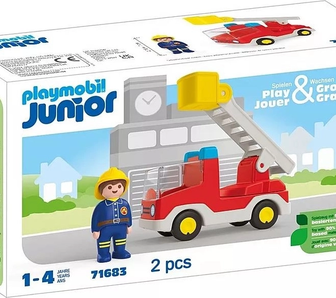 Camion dei pompieri con scala girevole – set con figurina
