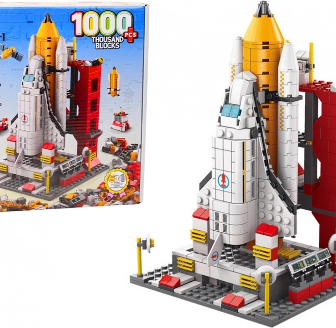 Blocchi di Costruzione Razzo Spaziale 6 in 1 1000 pz