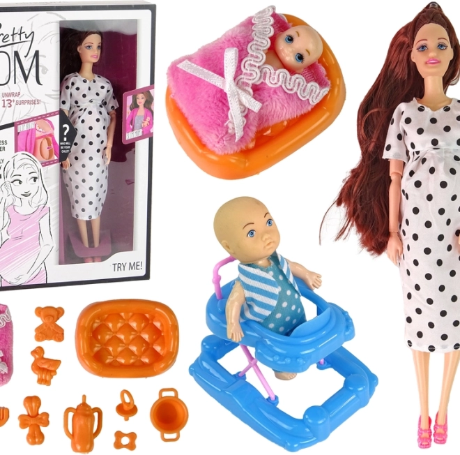 Bambola con Capelli Lunghi e Accessori per Bambini