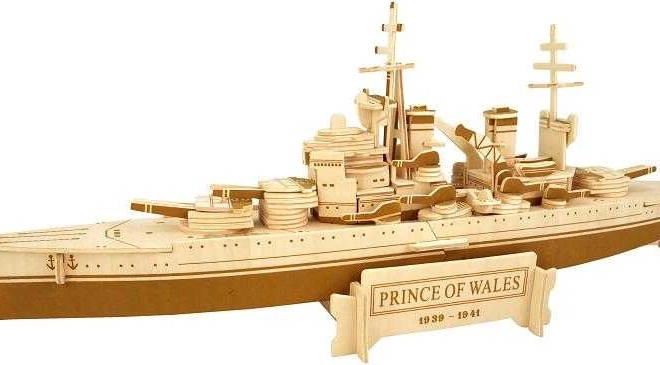 Puzzle 3D in legno della corazzata Prince of Wales