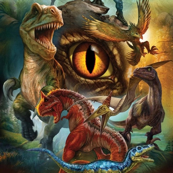 Puzzle dinosauri carnivori 100 pezzi