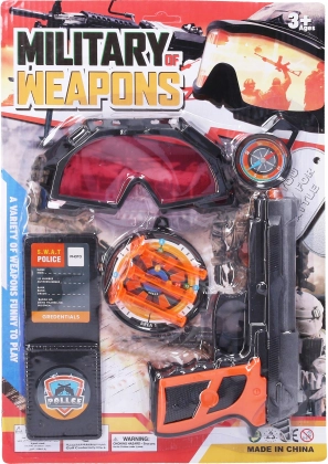Set della polizia con pistola e accessori 20,5 cm