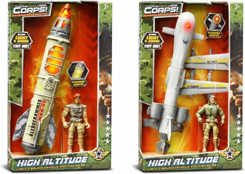 The Corps set militare con figurina ed effetti