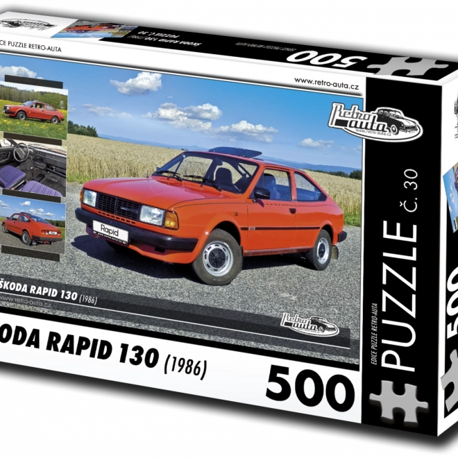 Puzzle RETRO-AUTO Škoda Rapid 130 (1986) – 500 pezzi