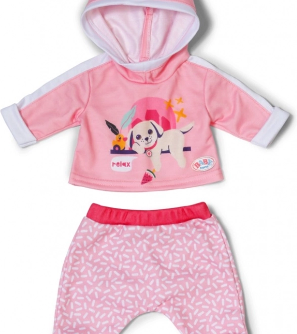 Completo da tuta rosa BABY Born per bambole 43 cm