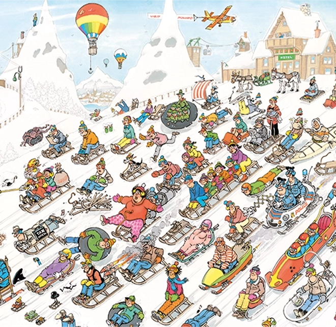 Puzzle JUMBO Jan van Haasteren – In discesa, 2000 pezzi
