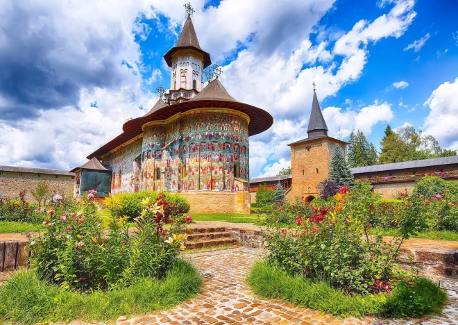 Puzzle Monastero di Sucevița, Romania 1000 pezzi