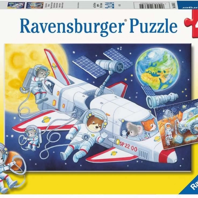 Puzzle Ravensburger viaggio nello spazio 2x24 pezzi