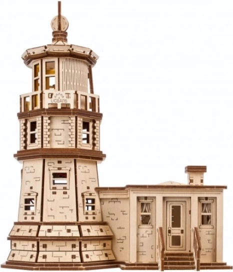 Ugears puzzle meccanico 3D in legno faro Split Rock