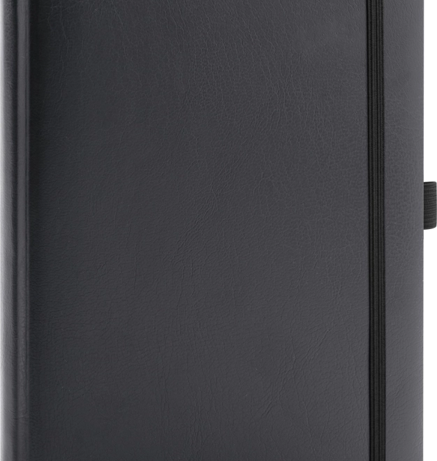 NOTIQUE taccuino a righe in balacron, nero, 15 × 21 cm