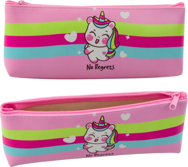 Astuccio scolastico Unicorno Rosa Pastello