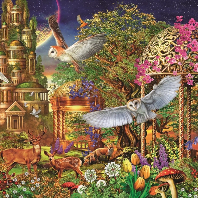 Puzzle 1500 pezzi Giardino fantastico nel bosco