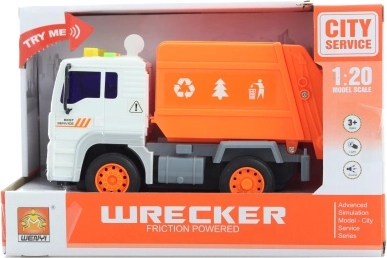 Camion dei rifiuti a batteria con luci e suoni