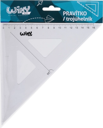 Triangolo da disegno trasparente 15 cm