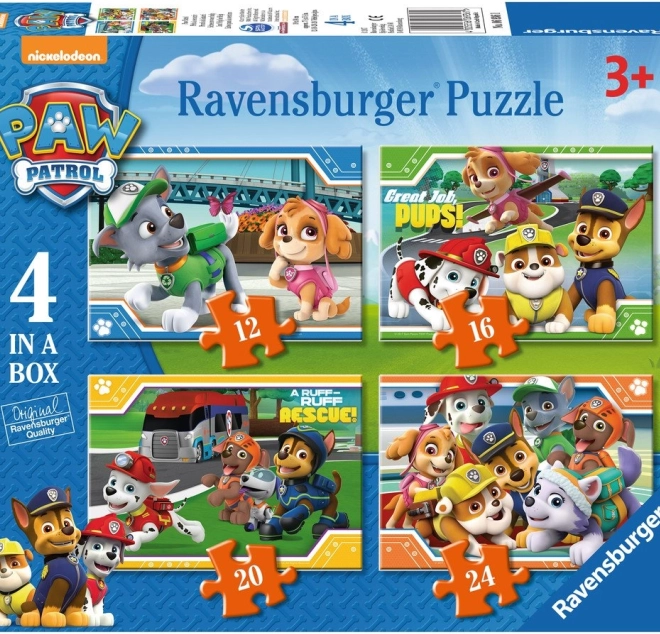 Puzzle Ravensburger PAW PATROL – 4in1 (12/16/20/24 pezzi)