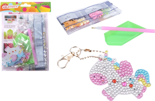 Set Creativo di Portachiavi con Pietre di Diamante, 5 pezzi