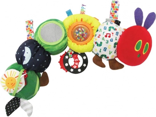 Peluche attivo tessile colorato Bruco