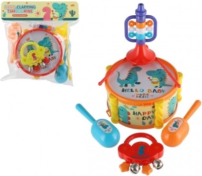 Set di strumenti musicali per bambini con dinosauri
