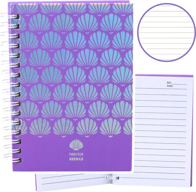 Taccuino A6 Olografico Conchiglie Viola 80 pagine