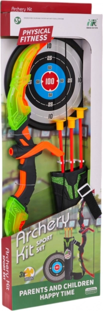 Set di tiro con l'arco con faretra e accessori