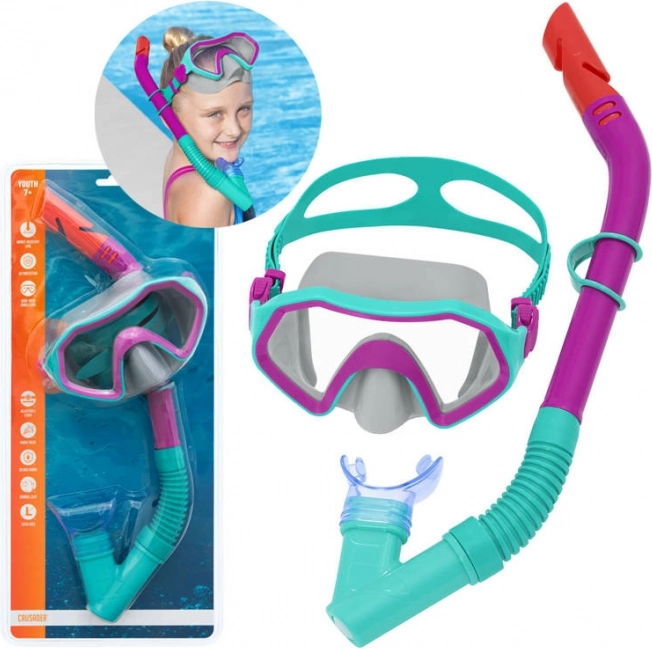 Maschera e Tubo da Immersione per Bambini Bestway – Rosso