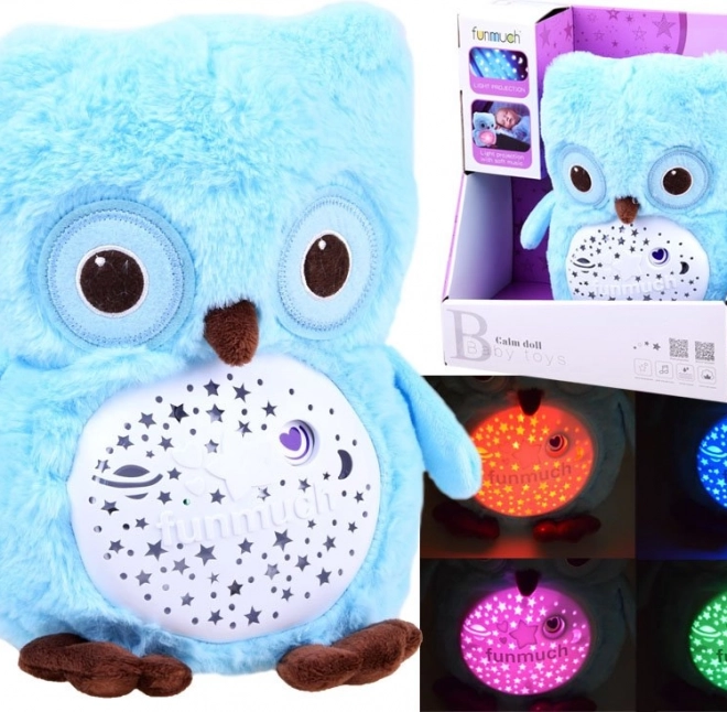 Gufo di peluche con proiettore e ninna nanne