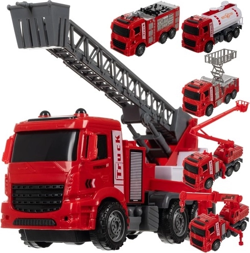 Set di camion dei pompieri 6in1 per bambini