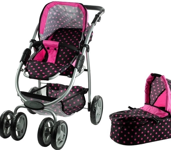 Passeggino per bambole Alice 2in1 con carrozzina profonda e sedile sportivo