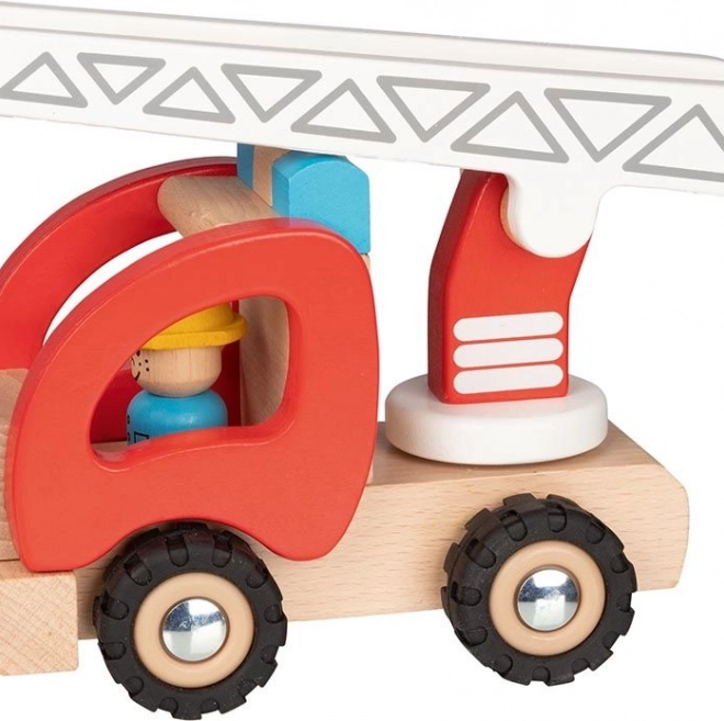 Camion dei pompieri con scala