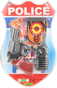 Set polizia per bambini – pistola con accessori (5 pz)
